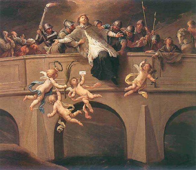 Szymon Czechowicz Martyrdom of St John Nepomuk oil painting image